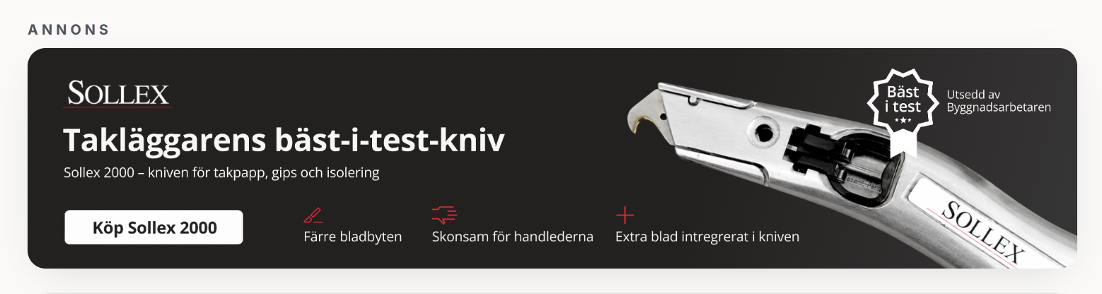 Exempel på annonsbanner för Sollex